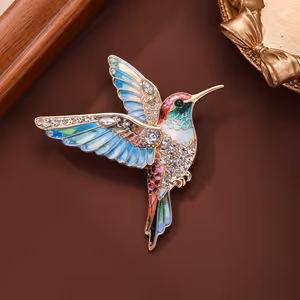Hummingbird Brooch