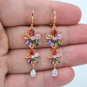 Cubic Zirconia Wedding Earrings