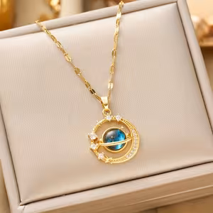 Starry Sky Planet Pendant