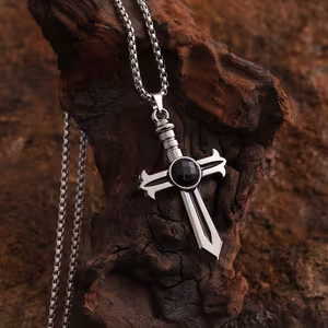 Sword Shaped Cross Pendant