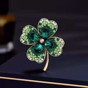 Four Leaf Clover Brooch