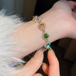 Dopamine Colored Glass Bracelet