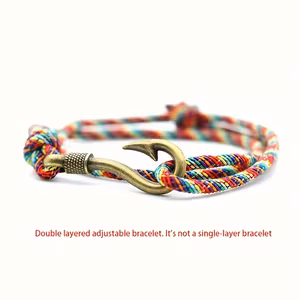 Fish Hook Anchor Bracelet
