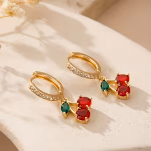 Cherry Pendant Earrings